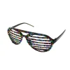 Rainbow Diamante Party Glasses