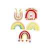 Rainbow DIY Cloth Patch 5pc