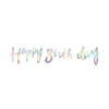 Rainbow Happy Birthday Banner