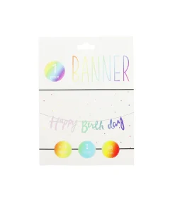 Rainbow Happy Birthday Banner