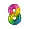 Rainbow Jelly Foil Number Balloon 8