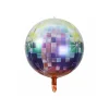 Rainbow Mirror Ball Foil Balloon 22in