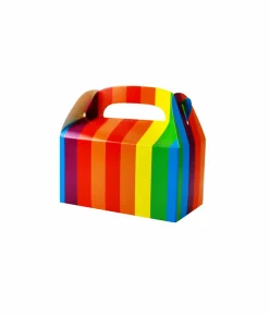 Rainbow Paper Treat Box 6pc (Side Seal)