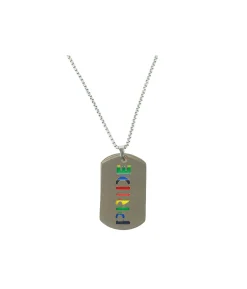 Rainbow Pride Metal Dog Tag
