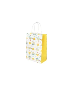 Rainbow Printed Small Paper Bags 21cm 4pk