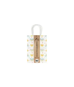 Rainbow Printed Small Paper Bags 21cm 4pk
