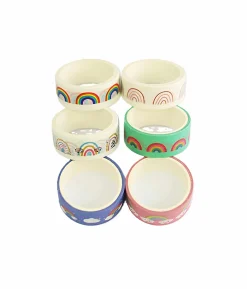 Rainbow Print Washi Tape 6pk