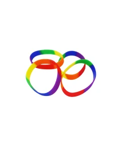 Rainbow Rubber Bracelet 4pk