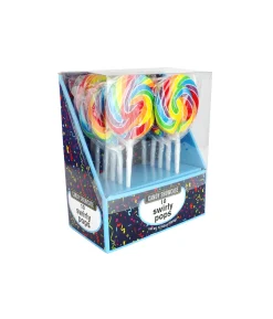 Rainbow Swirly Pop 10pk