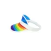 Rainbow Transparent Plastic Visor