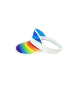 Rainbow Transparent Plastic Visor