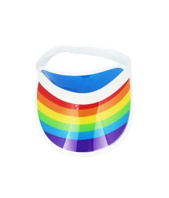 Rainbow Transparent Plastic Visor
