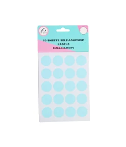 Rectangle Color Self Adhesive Labels Assorted 2.3 x 2.3cm 200pc