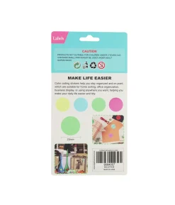 Rectangle Color Self Adhesive Labels Assorted 2.3 x 2.3cm 200pc