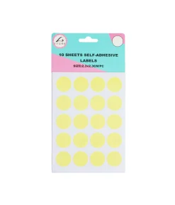 Rectangle Color Self Adhesive Labels Assorted 2.3 x 2.3cm 200pc