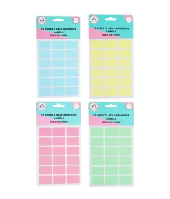 Rectangle Color Self Adhesive Labels Assorted 3.2 x 2.1cm 180pc