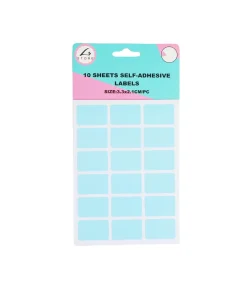 Rectangle Color Self Adhesive Labels Assorted 3.2 x 2.1cm 180pc
