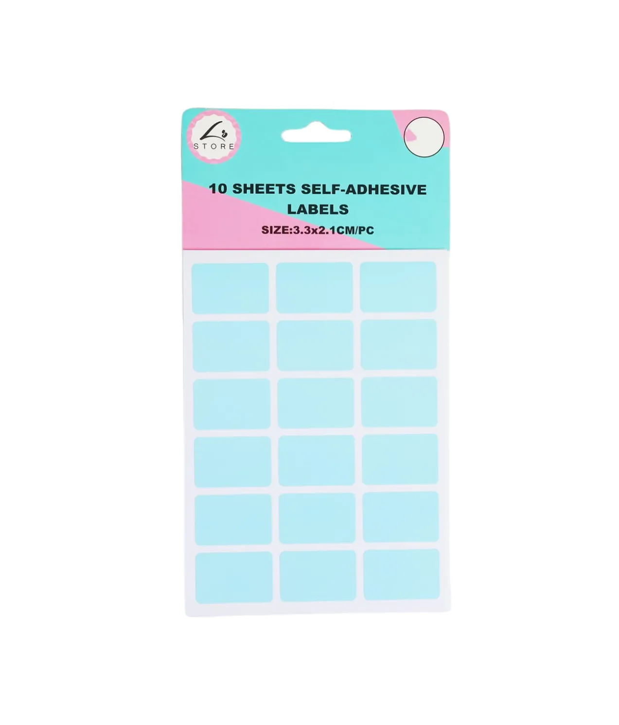 Rectangle Color Self Adhesive Labels Assorted 3.2 x 2.1cm 180pc