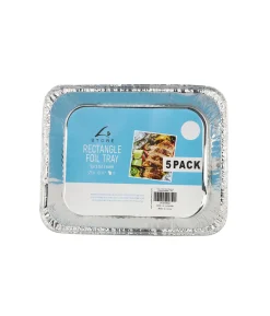 Rectangle Foil Tray 326 x 262 x 66mm 5 pk