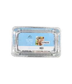 Rectangle Foil Tray 525 x 330 x 85mm 5 pk