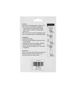 5 Rectangle Hooks +6 Adhesive