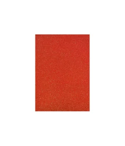 Red A4 Iridescent Glitter EVA Foam Sheets 10pk