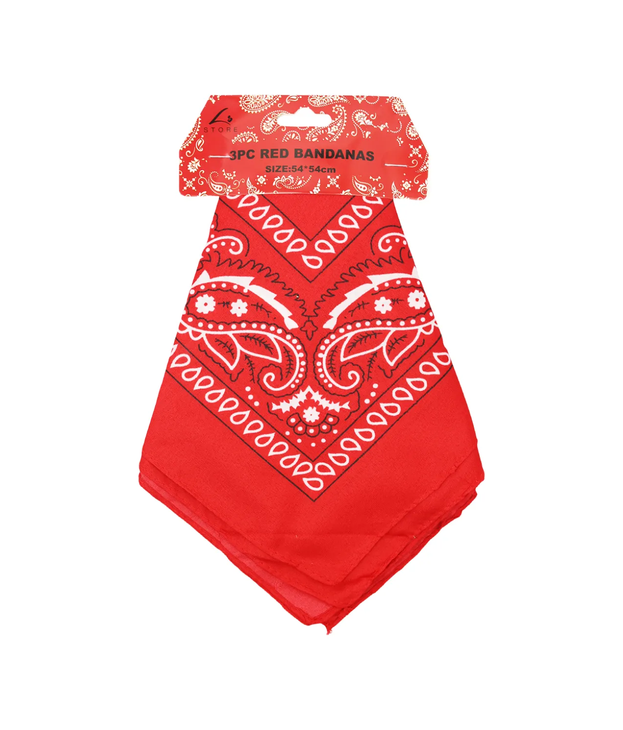 Red Bandanas 54x54cm 3pc