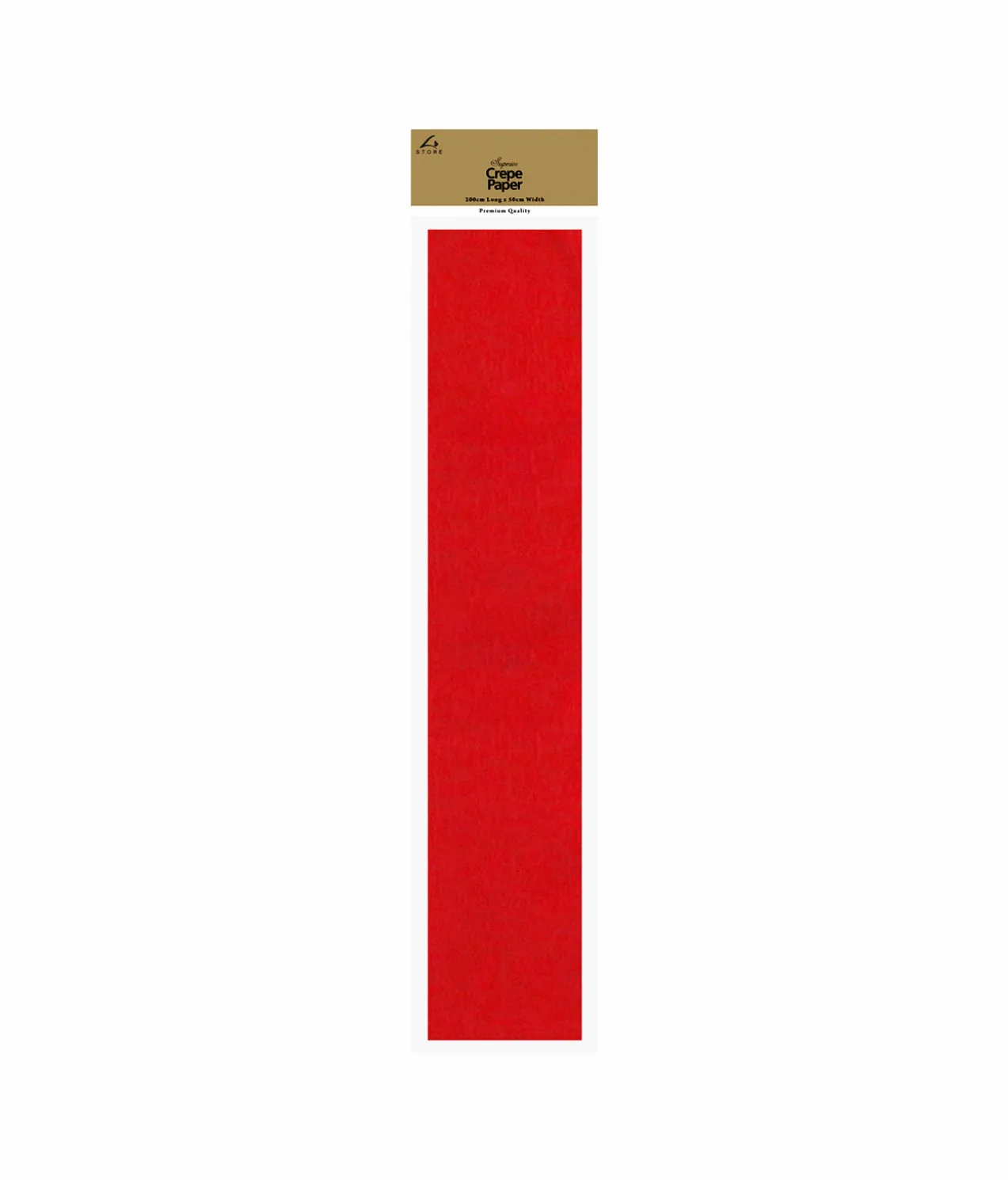 Red Crepe Paper 200x50cm