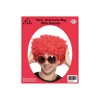 Red Curly Wig With Glasses Party Set