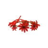 Red Daisy Flower Crown