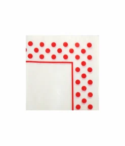 Red Dots Napkins 1ply 100pc