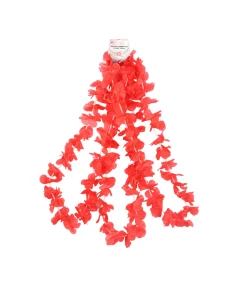 Red Flower Lei 3pc