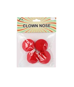 Red Foam Clown Nose 4pc
