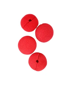 Red Foam Clown Nose 4pc