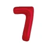 Red Foil Matte Number 7