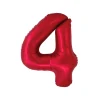 Red Foil Matte Number 4