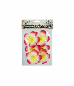 Red Frangipani 8cm 6pc