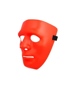 Red Full Face Plastic Mask