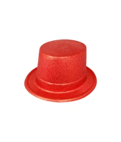 Red Glitter Top Hat