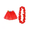 Red Hula Raffia Set 2pk