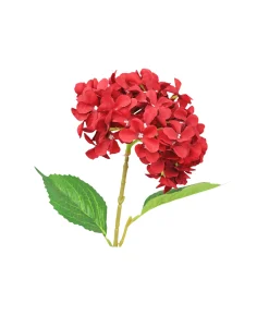 Red Hydrangea Flower 63cm