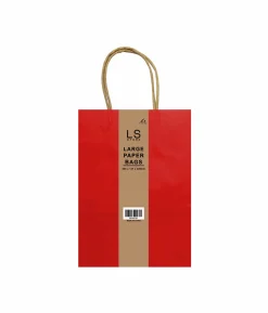 Red Large Paper Bag 2pcs