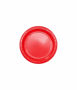 Red Paper Plates 20x7in