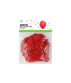 Red Plain Latex Balloons 12inch 20pk