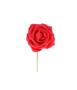 Red Rose Artificial Craft Flower 6pc 10cm