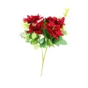 Red Rose 5 Head 28cm