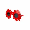 Red Sunflower Party Glasses