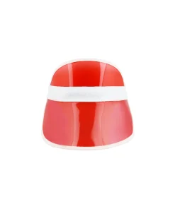 Red Transparent Plastic Visor