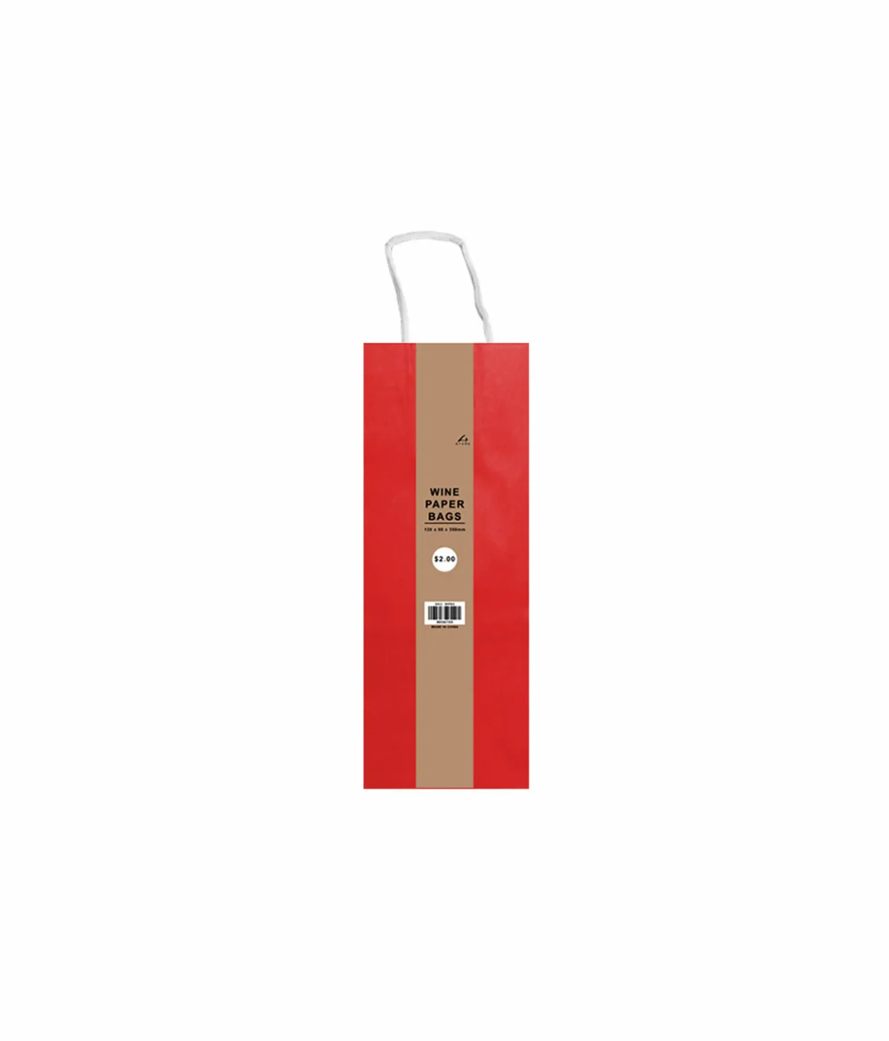 Red Wine Paper Bags 2pc