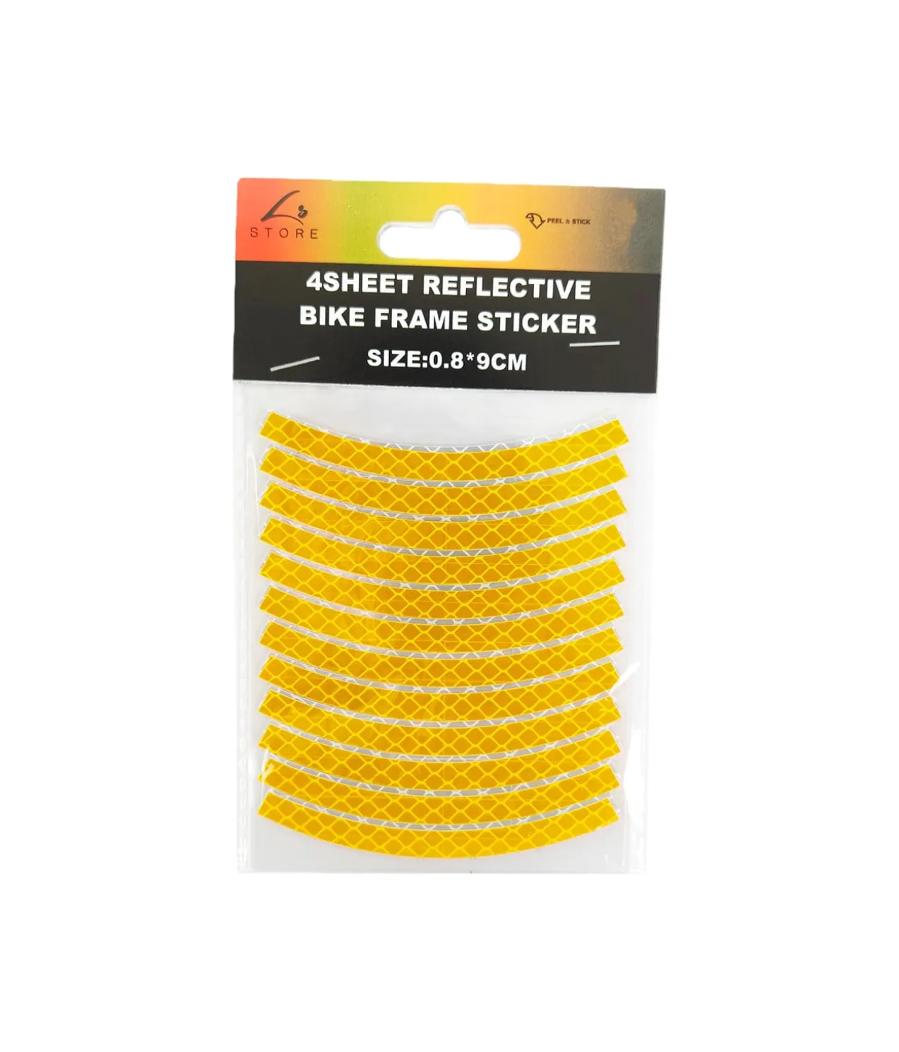Reflective Bike Frame Stickers 4pk